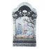 Halloween Tombstone Shaped Light Portable Festival Decorative Lamp for Bar Party HomeSkeleton
