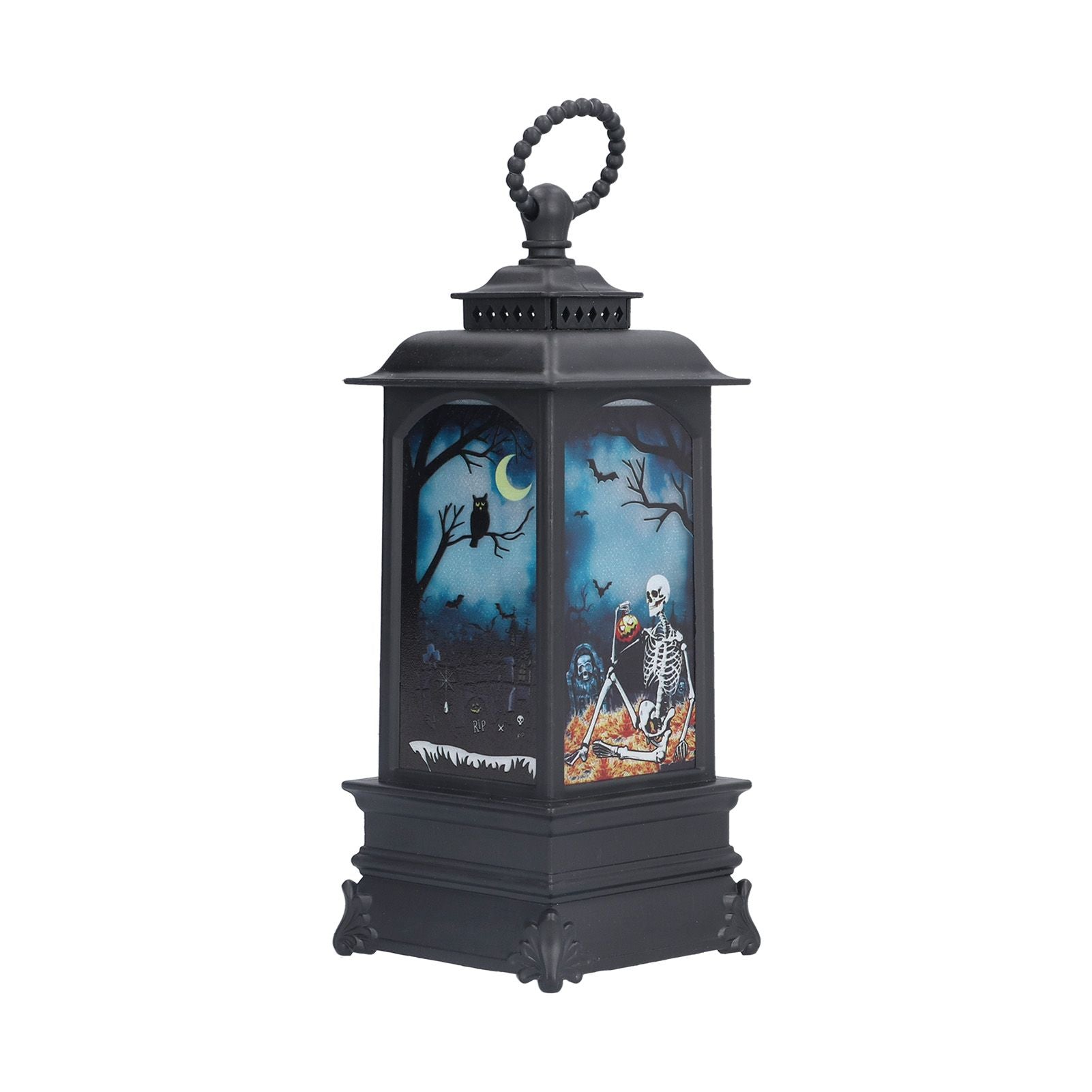 Halloween Lantern LED Flameless Exquisite Beautiful Vintage Battery Powered Halloween LampSkull
