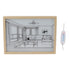 LED Illuminated Wall Art Lighted Decor Light Shadow Photo Frame Painting 3 Colours Dimmable for Bedroom Living Room L Model 1