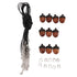 10PCS Wooden Nut Acorn Pendant Necklace Acorn Box Clasp Nylon Cord Kits DIY Pendant Decorations for Women Men Daily Party