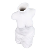 Female Body Vase White Ceramic Creative Feminine Curve Vases for Home Living Room Guesthouse Decoration