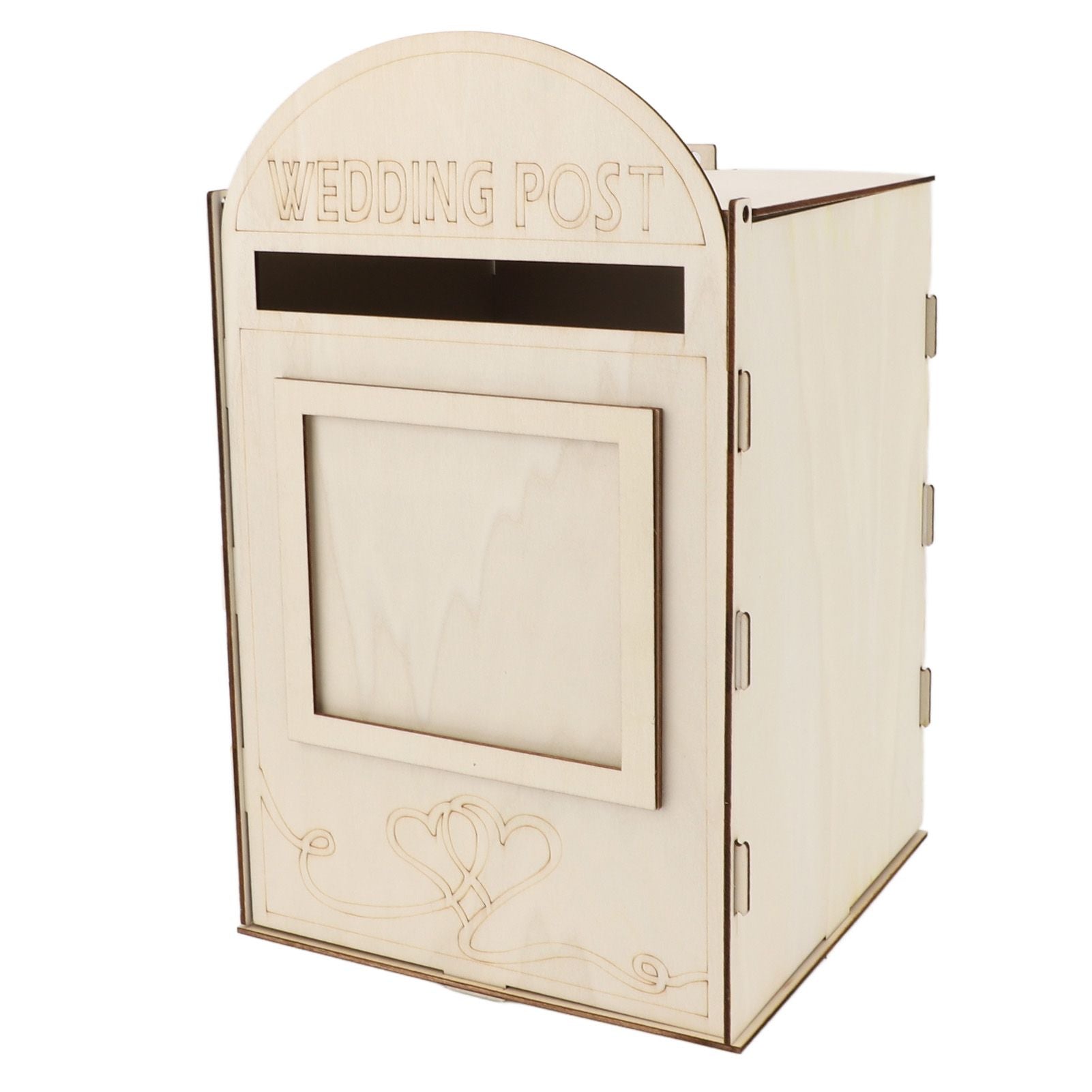 DIY Wooden Wedding Mailbox Post Box with Lock Key for Reception Wedding Anniversary Party Decoration JM01617