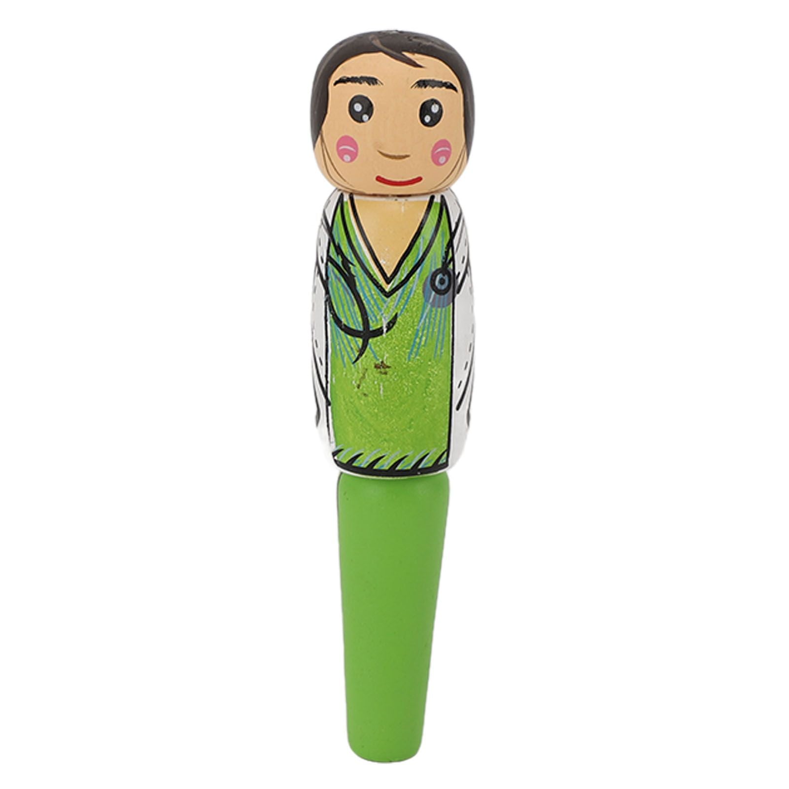 Puppet Pen Wooden Unique Ballpoint Cartoon Doctor Shape Ink Pen for Silly Gifts Stand Up Pen Decoration