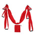 Aerial Yoga Swing Set Polyester Cotton Adjustable Improve Flexibility Yoga Hammock for Physical Exercise Red
