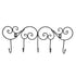 Coat Hook Hanging Door Wall Hanger Kitchen Bathroom Hanger with 5 Hook Bracket for Towel Clothes Hat