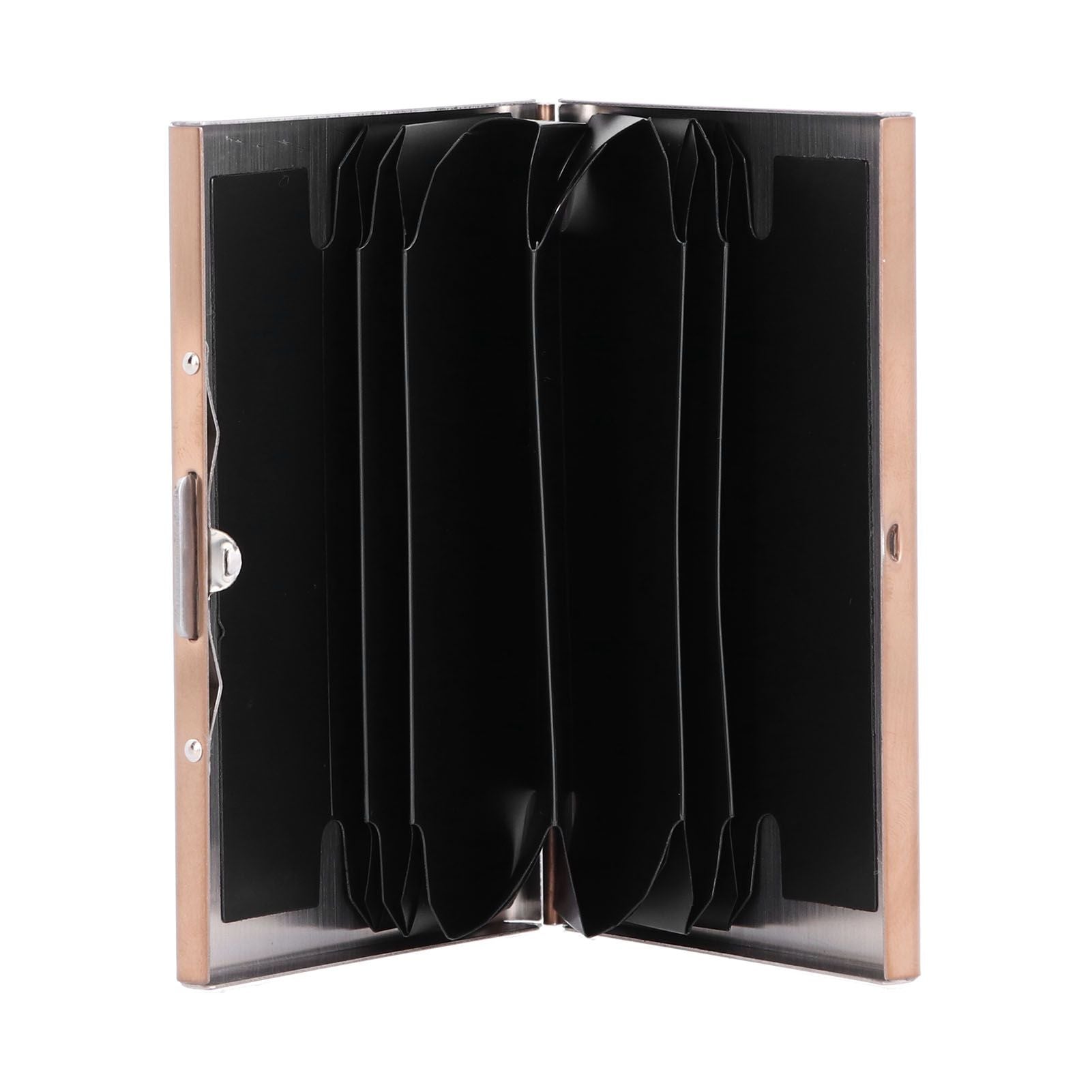 Credit Card Holder Protector Stainless Steel Credit Card Wallet Business Card Case for Men and WomenRose Gold
