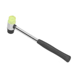 Mini Hamme Double Sided Rubber Nylon Hammer Hand Tool with Non Slip Handle for Household Jewelry Craft