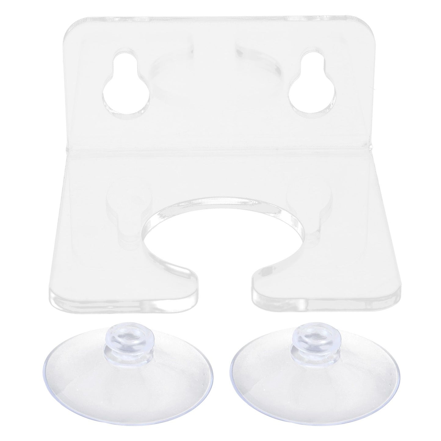 Bathtub Wine Glass Holder with Suction Cups Transparent Acrylic Portable Goblet Rack for Home Bathroom