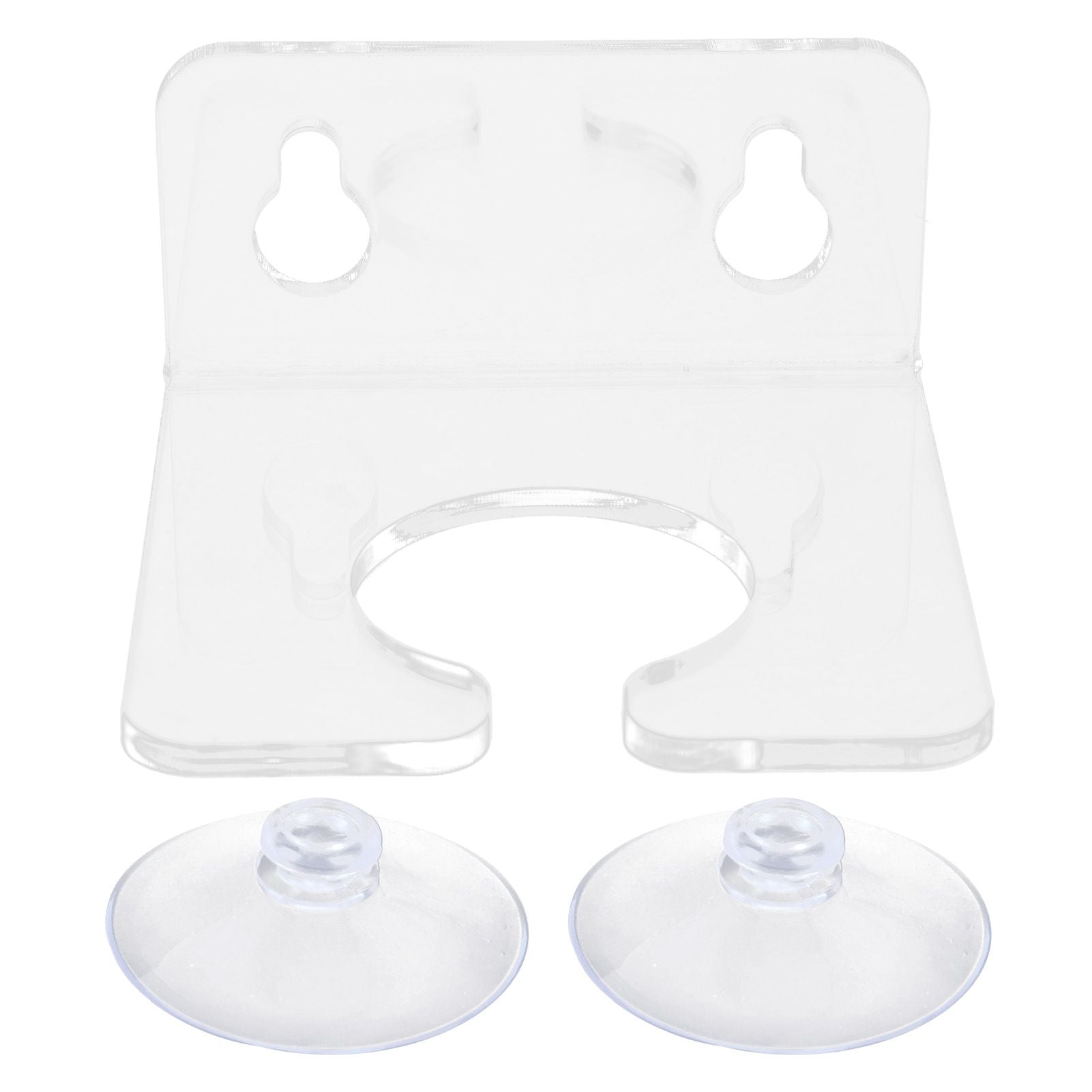 Bathtub Wine Glass Holder with Suction Cups Transparent Acrylic Portable Goblet Rack for Home Bathroom