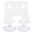 Bathtub Wine Glass Holder with Suction Cups Transparent Acrylic Portable Goblet Rack for Home Bathroom