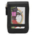 Credit Card Bag with Zipper Fashionable Mini Portable Antimagnetic ID Cards Holder Wallet PurseBlack