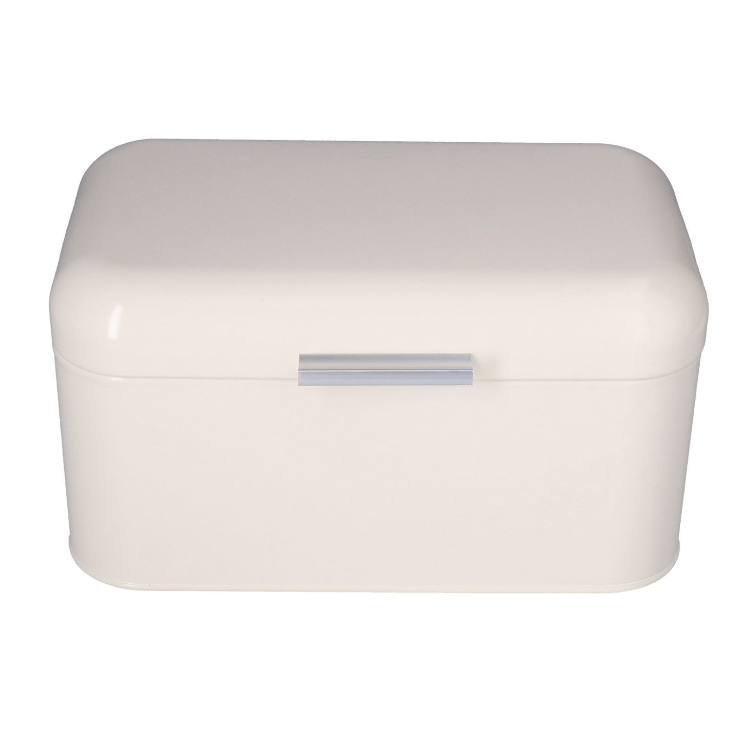 Milky White Bread Box Safe Odorless Large Capacity Anti Fingerprint Retro Tin Bread Box