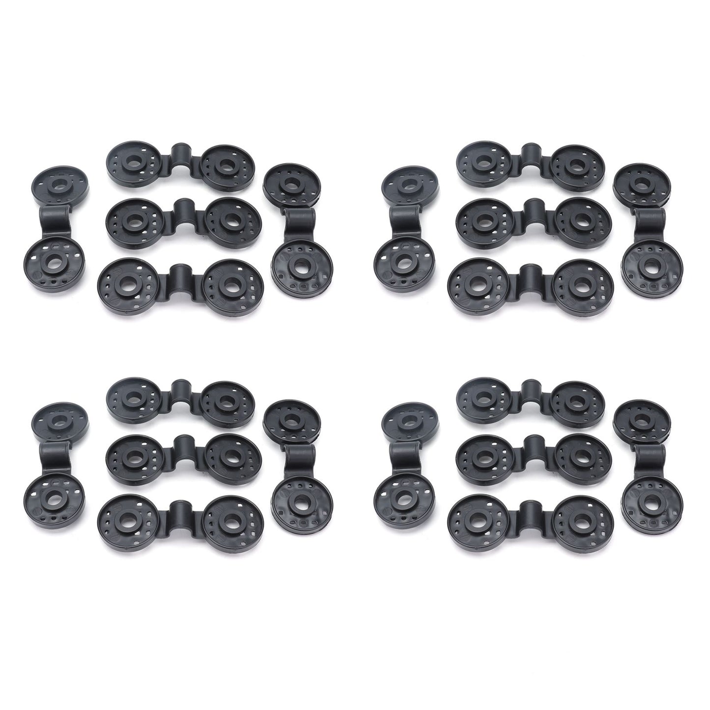 20Pcs Shading Net Clips Black Sunshade Cloth Fasteners Greenhouse Clamps Tools Accessories