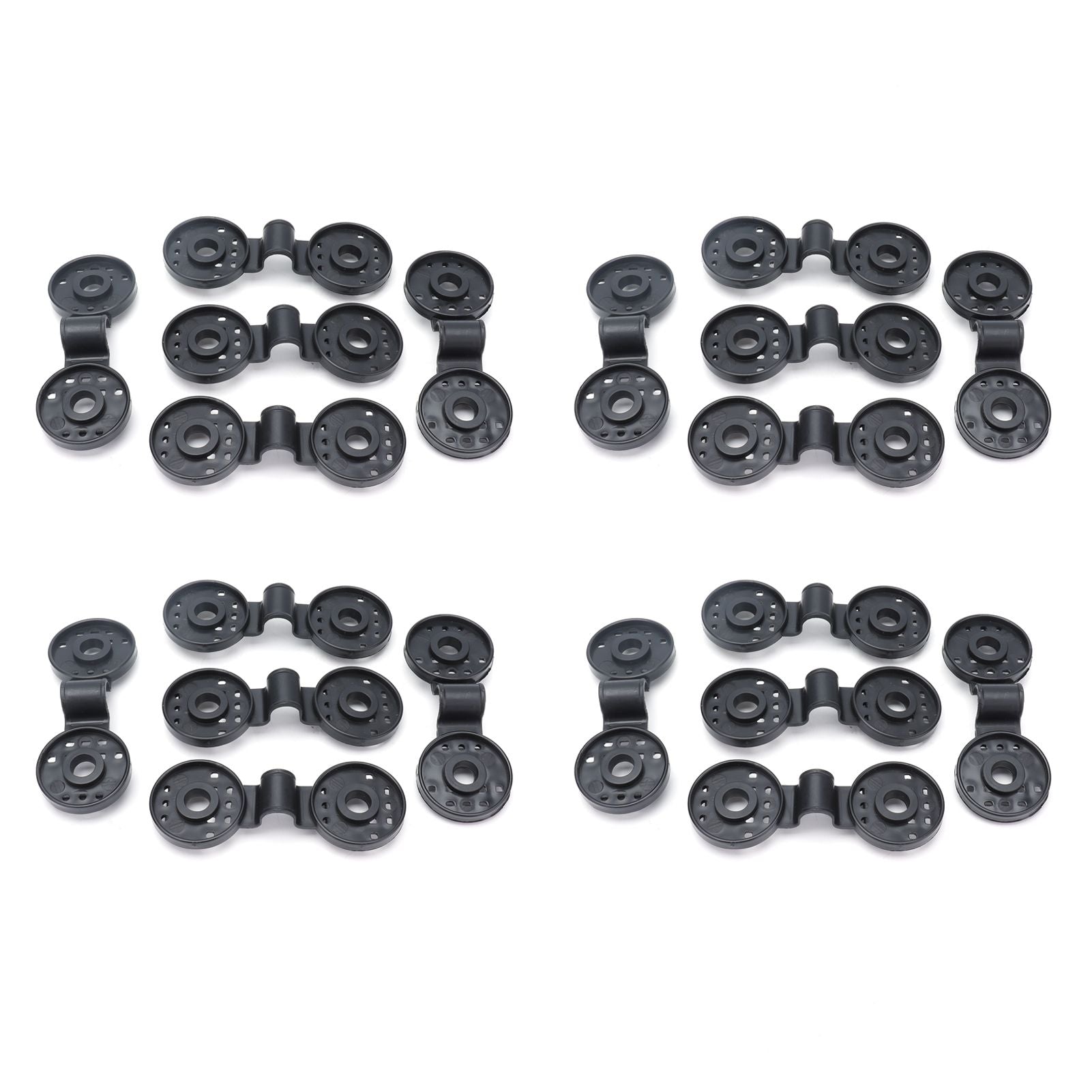 20Pcs Shading Net Clips Black Sunshade Cloth Fasteners Greenhouse Clamps Tools Accessories