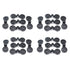 20Pcs Shading Net Clips Black Sunshade Cloth Fasteners Greenhouse Clamps Tools Accessories