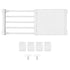 Tension Shelf Adjustable Closet Divider 24cm Width Storage Rack for Cabinet Wardrobe 38 ~ 55cm / 14.96 ~ 21.65in