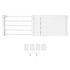 Tension Shelf Adjustable Closet Divider 24cm Width Storage Rack for Cabinet Wardrobe 50 ~ 80cm / 19.69 ~ 31.5in