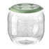 Toy Storage Stool Multipurpose Innovative Round Shape Transparent Storage Stool for Home Living Room Entryway Green