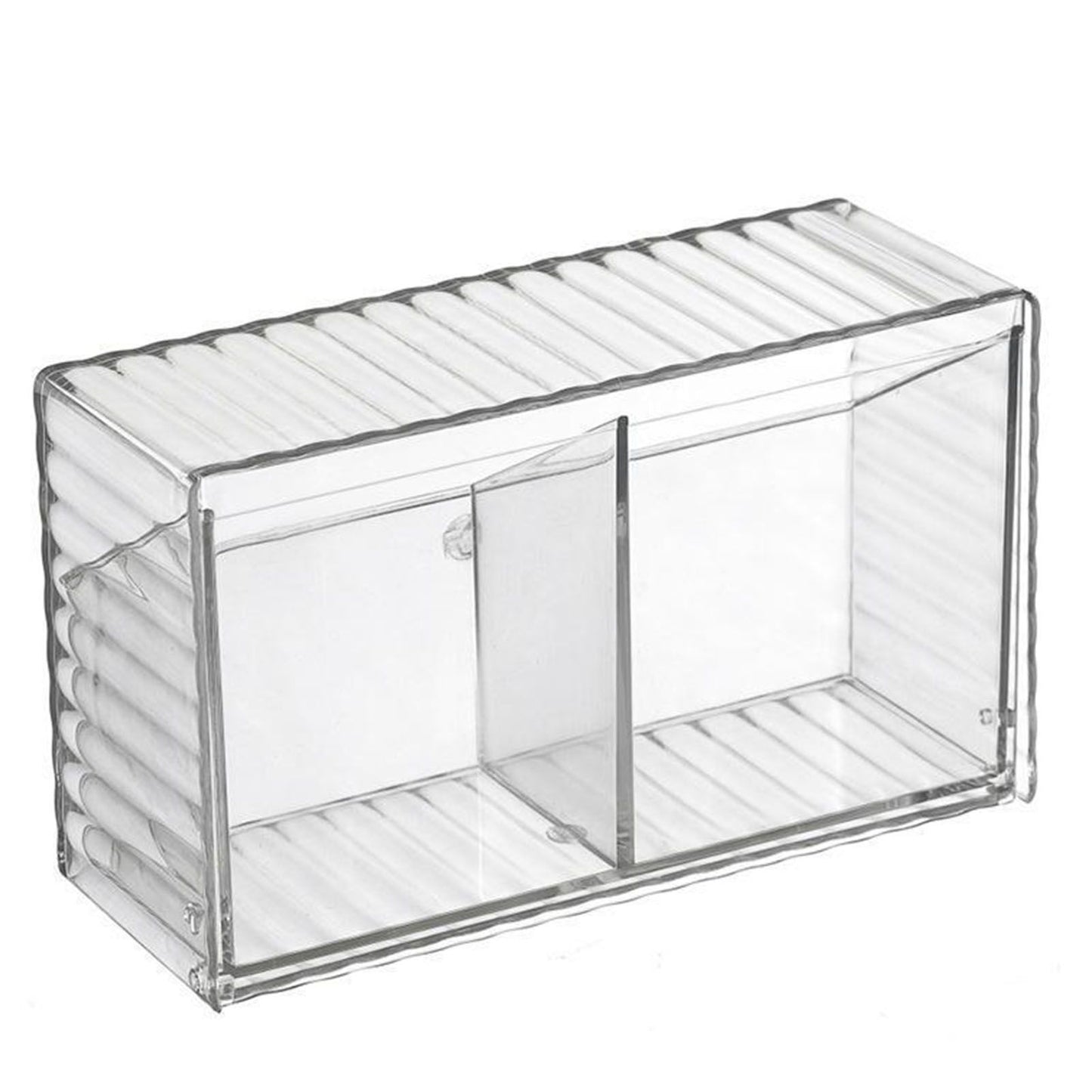 Cosmetics Wall Mounted Storage Box Non Punching Plastic 2 Compartment Holder Bathroom Supplies