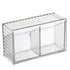 Cosmetics Wall Mounted Storage Box Non Punching Plastic 2 Compartment Holder Bathroom Supplies