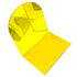 1 Pair of Bookends Thicken Non Slip Transparent Acrylic Desk Decorative Heavy Book End for Student Office L Shaped Yellow