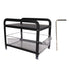 Cup Storage Organizer Shelf 2 Tier Pull Out Countertop Organizer Multifunctional Desktop Storage Rack for Home Office Black