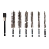 7Pcs Stainless Steel Bore Brush Stainless Steel Bristles Wire Brush in Different Sizes for Power Drill Cleaning