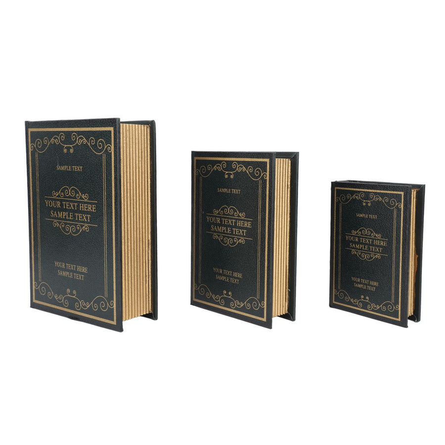Decorative Vintage Book Shaped Trinket Storage Box Decorative Book Boxes for Office Model Photo Prop Dark Green