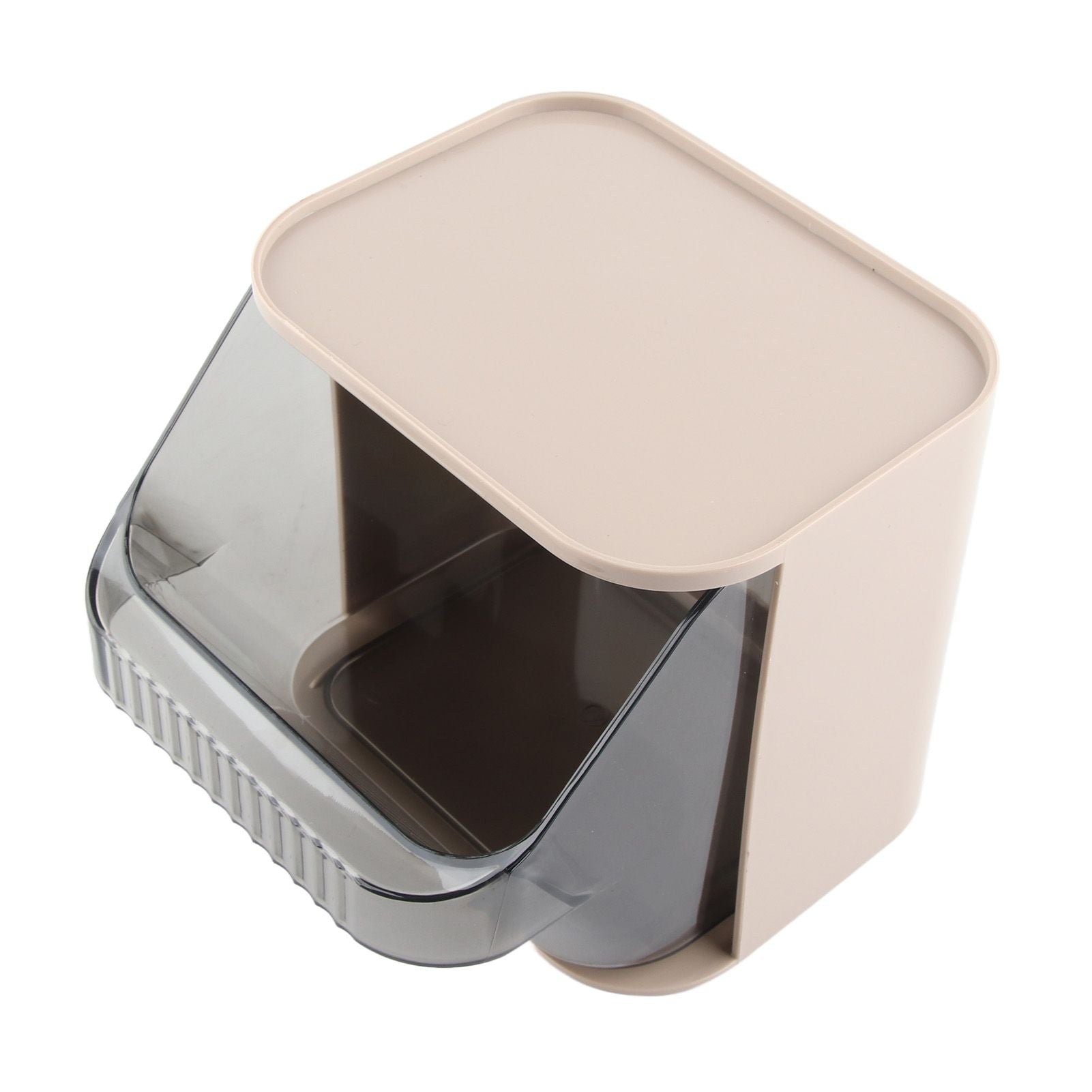 Tea Bag Storage Rack Multifunctional Desktop Office Desk Capsule Coffee Standing Box Plastic Acrylic Gray