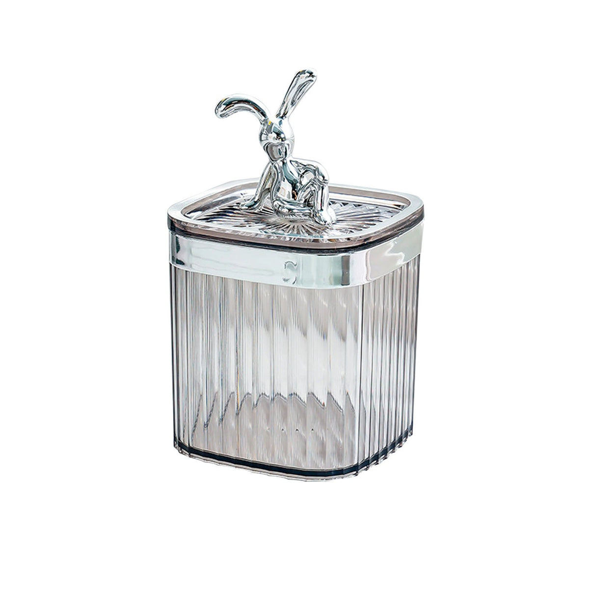 Toothpick Holder Large Capacity Fashion Look Toothpick Container Storage Box Jar for Home Restaurant Smoky Gray
