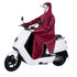 Electric Bike Raincoat Enlarged Protection Oxford Cloth Adults Sleeve Rain Poncho for Cycling Wine Red 5XL
