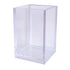 Acrylic Pencil Pen Holder Cup Transparent Clear Makeup Brush Storage Box Desktop Stationery Organizer for Office School Home