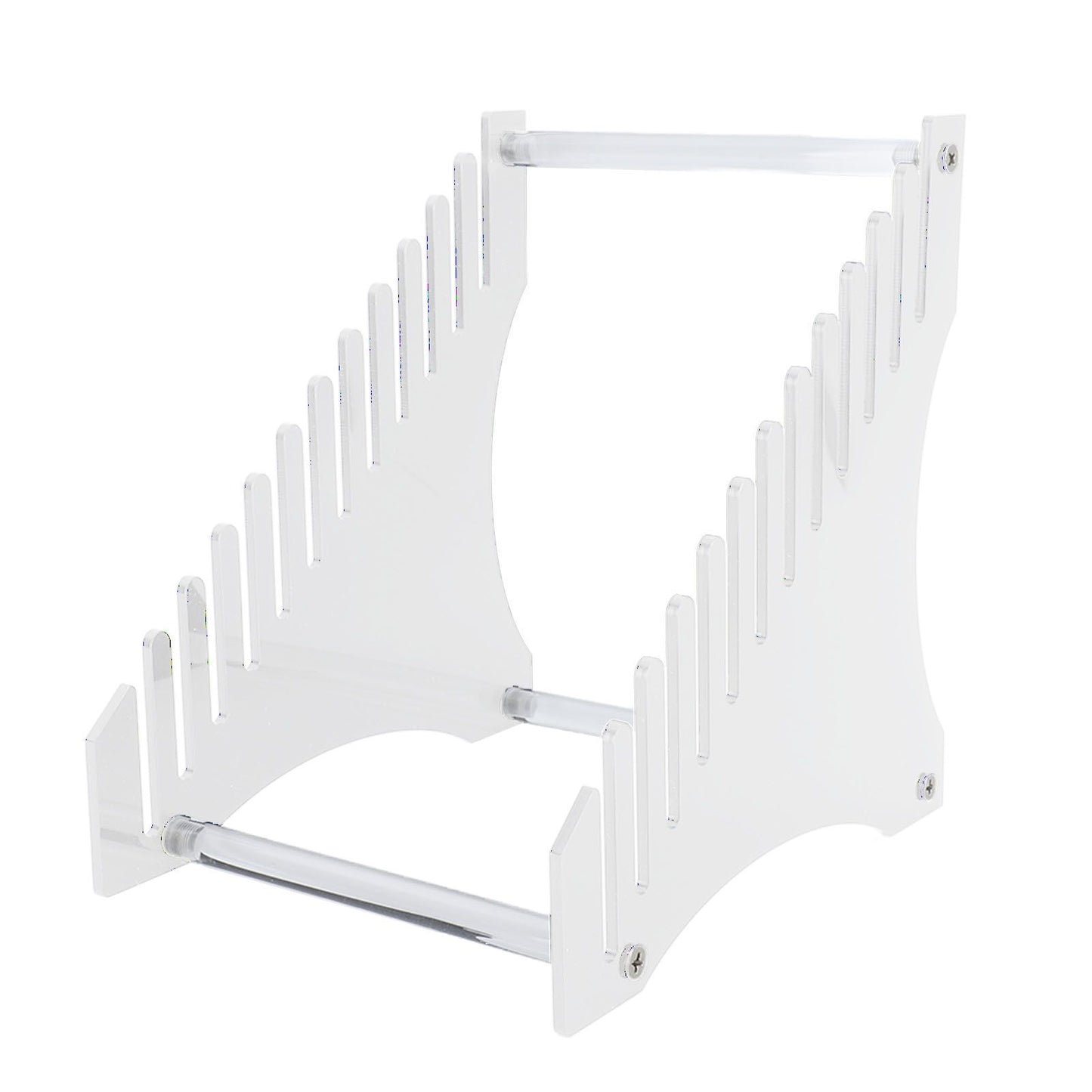 Record Storage Holder 12 Slots Acrylic Vinyl Record Organizer Easy Assembly Access Record Stand for Music Collection Album Transparent