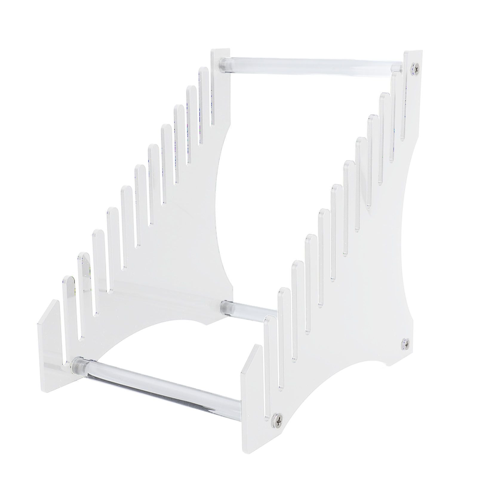 Record Storage Holder 12 Slots Acrylic Vinyl Record Organizer Easy Assembly Access Record Stand for Music Collection Album Transparent