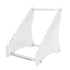 Record Storage Holder 12 Slots Acrylic Vinyl Record Organizer Easy Assembly Access Record Stand for Music Collection Album Transparent