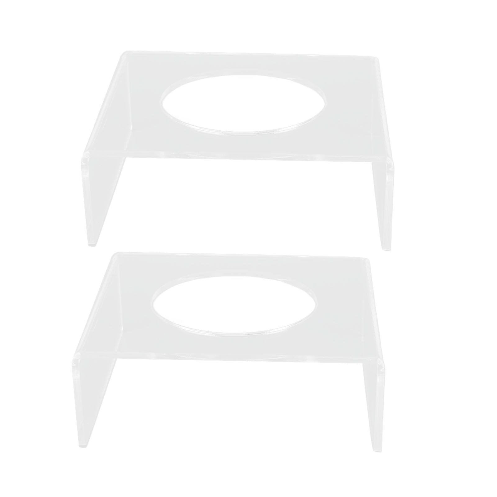 2PCS Football Stand Clear Display Holder Acrylic Stable Support Anti Scratch Versatile Display Rack for Basketball Volleyball