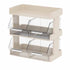 Tea Bag Organizer Office Bar Desktop Tea Bag Coffee Capsule Storage Rack Multilayer Countertop Organizer Cream White 3 Layer 30x17x29.5cm