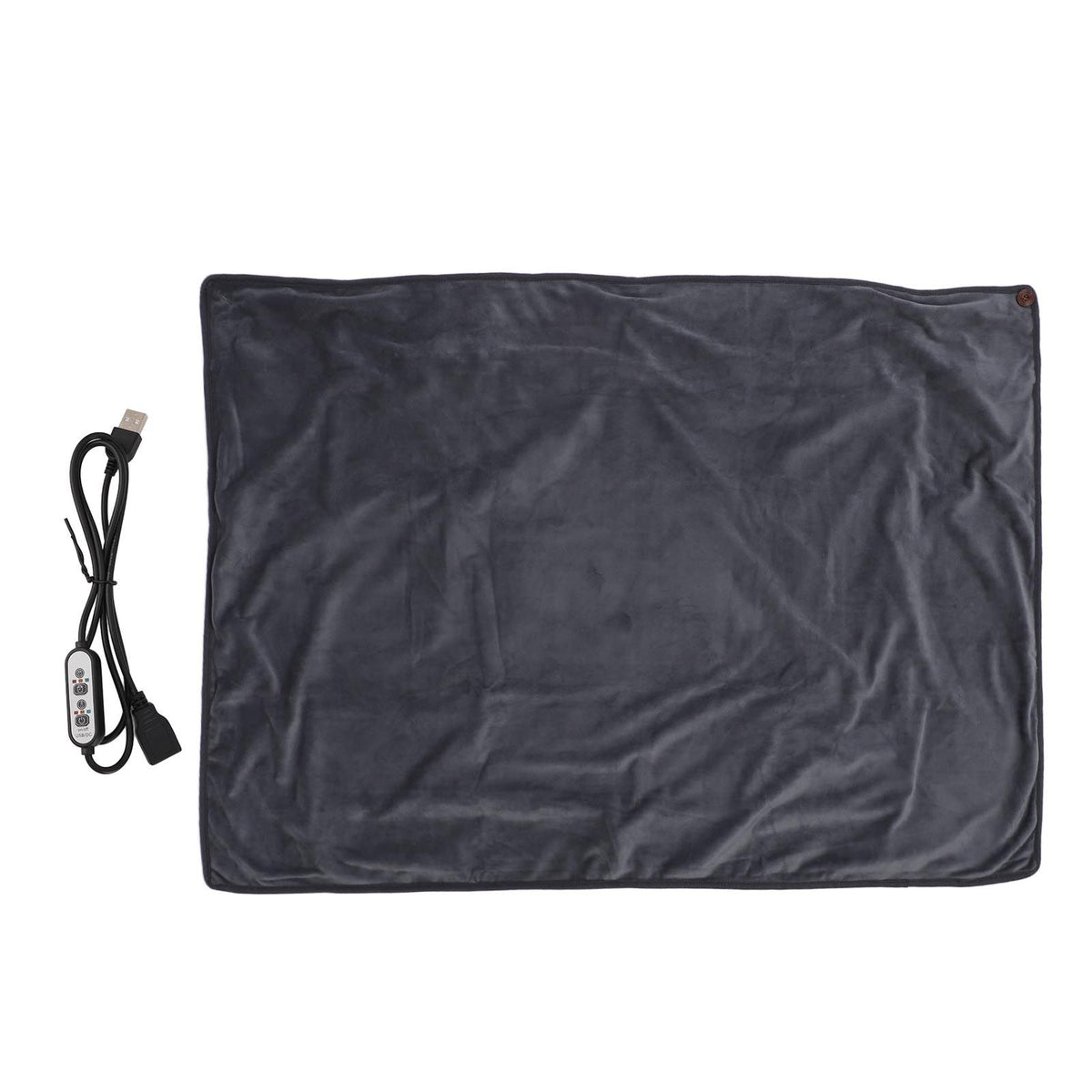 Heating Blanket Multifunctional Adjustable Temperature Control USB Electric Heated Blanket Grey