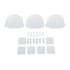 3pcs Wall Speaker Floating Shelves Acrylic Waterproof Wall Mounted Speaker Display Stand for Baby Camera Small Alarm Clock Transparent