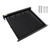 Retractable Clothes Drying Rack with Template Wall Mount Mesh Breathable Platform Aluminium Laundry Drying Rack for Patio Bathroom Black