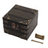 Large Jewelry Box Large Capacity Antique Durable Wood Dark Grey Vintage Jewelry Box with Metal Lock for Jewelry Trinkets