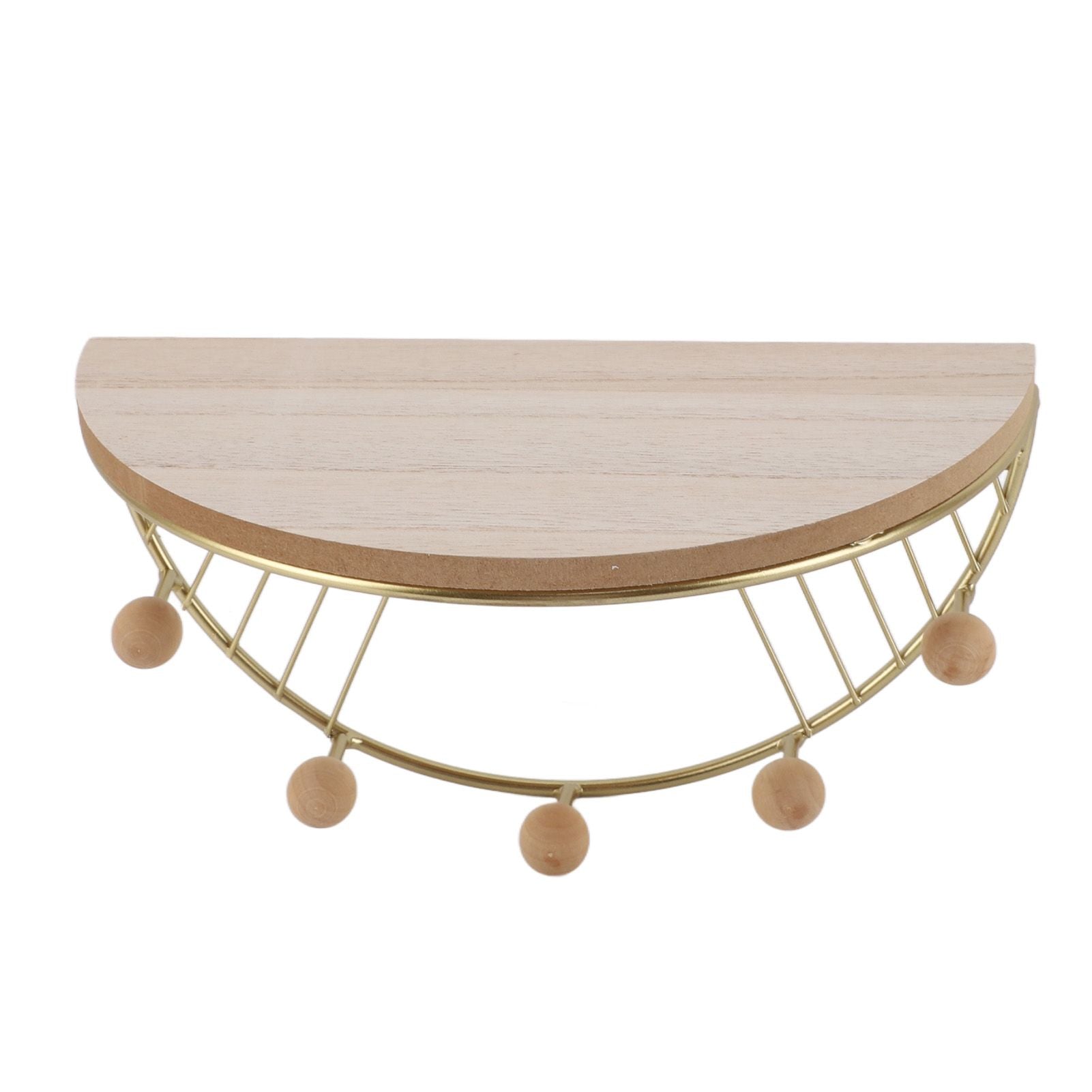 Modern Wall Shelves Fan Shaped Textured Exquisite Floating Shelves for Living Rooms Bedrooms Study Rooms Gold