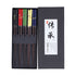 5 Pairs Chopsticks Wood Reusable Butterfly Flower Printing Gift Box Pointed Chopsticks for Restaurant Hotel