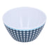 500ml Salad Bowl Thickened Snack Dessert Cake Fruit Bowl for Baking Table DecorationDark Blue Grid