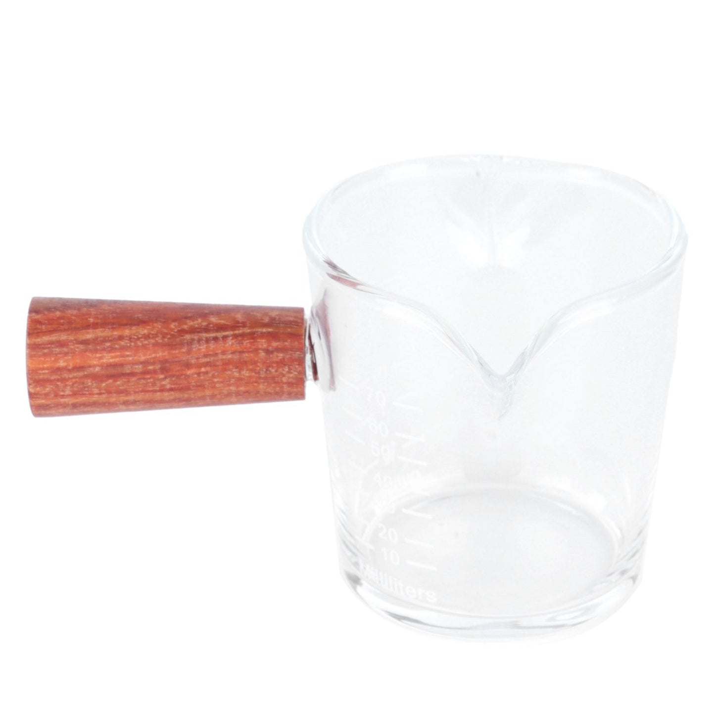 Double Mouth Glass Mug with Wooden Handle Heat‑Resistant Cup Kitchen Gadgets for Home
