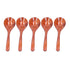 5pcs Wood Spoons Long Handle Wooden Ladle for Mixing Stirring Cooking Utensil ToolDark Color