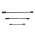 3pcs Spatula Food Grade Silicone Double Head Fruit Jam Cream Makeup Spatula for KitchenBlack