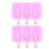 2Pcs 3 Grid Silicone Ice Cream Mold with Lid Rabbit Shaped Mold for Summer Home Kitchen