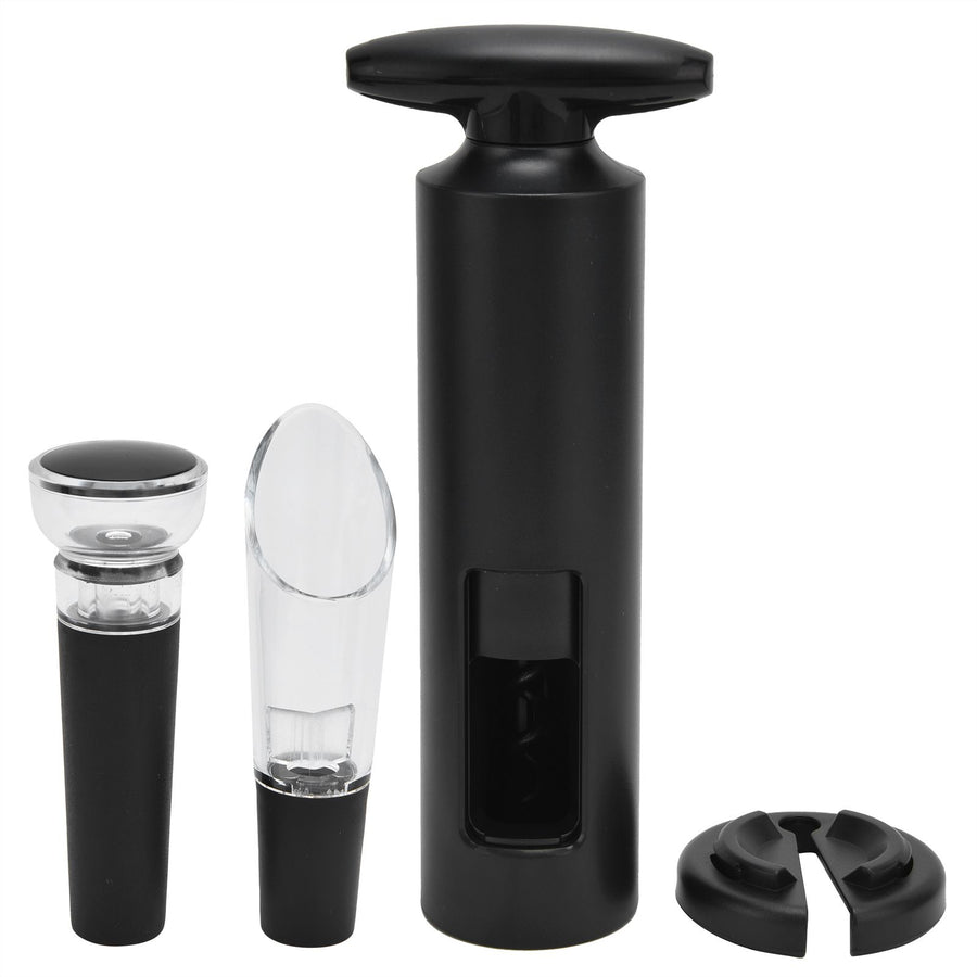 Manual Wine Bottle Opener Set T Type ABS Aluminum Foil Handheld Corkscrew for Home Kitchen