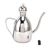 Stainless Steel Oil Can Portable High Water Tightness Stainless Steel Oil Can for Kitchen0.5L